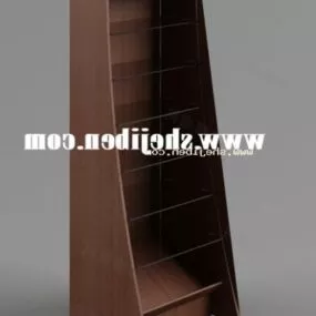 Brown Wood Cabinet Furniture 3d model