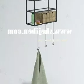 European Bathroom Rack 3d model