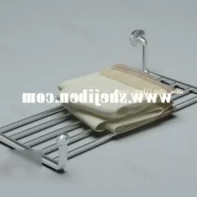 Horizontal Bathroom Rack 3d model