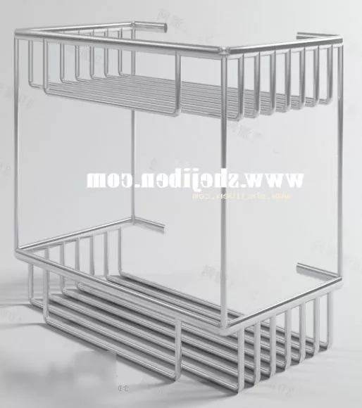 Ash Wood Rack Shelf 3d model