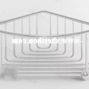 Stainless Steel Rack Furniture 3d model