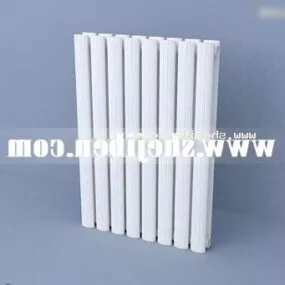 Steel Radiator White Painted 3d model
