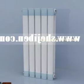 Aluminum Radiator White Painted 3d model