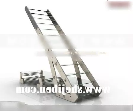 Twist Stair With Iron Handrail 3d model