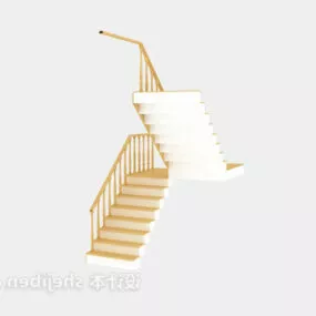 U Shaped Stairs Furniture 3d model