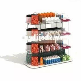 Shopping Mall Supermarket Shelf 3d model