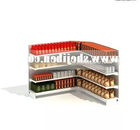 Wall Mounted Shelf For Study Room 3d model