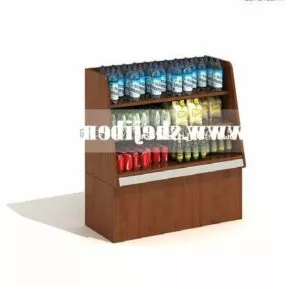Supermarket Shelf Rack 3d model