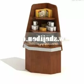 Supermarket Showcase Shelf 3d model