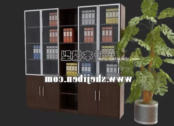 Simple Shelf With Mirror 3d model