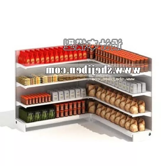 Simple Shelf With Mirror 3d model