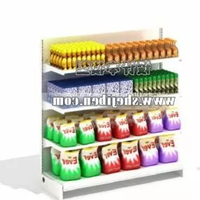 Commercial Shelf Shopping Furniture 3d model