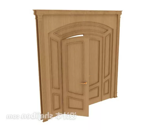 Boutique Window With Column Decoration 3d model