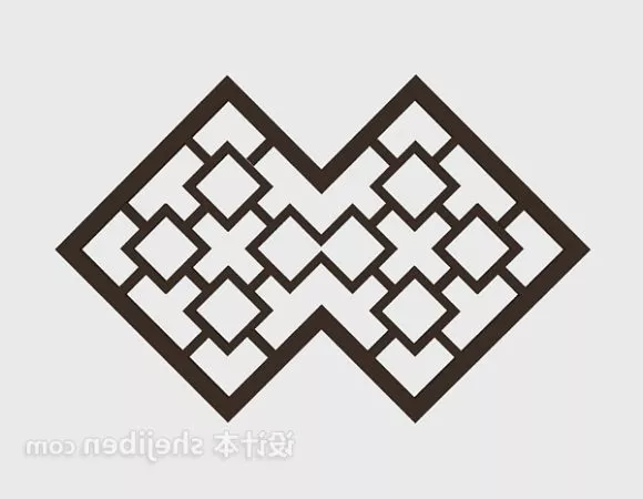 European Floral Partition Cnc 3d model