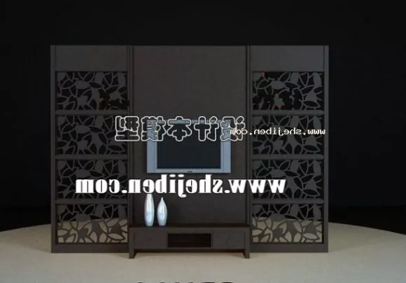 Carving Screen Partition Backwall 3d model Carving Screen Partition Backwall 3d model