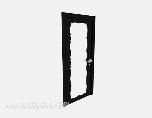 Door Glass With Pattern Decorative 3d model