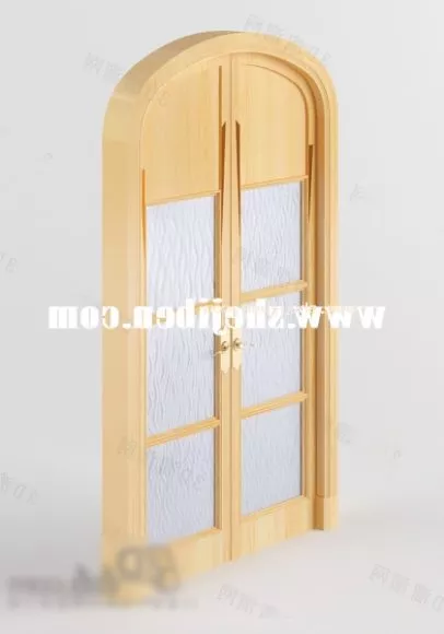 Old Rustic Single Door 3d model