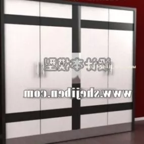 Sliding Door Wardrobe Furniture 3d model