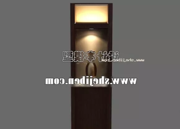 Curved Oled Tv Cabinet Wooden Entertainment Furniture 3d model