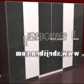 Modern Sliding Door Wardrobe 3d model