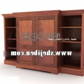 Chinese Wood Wardrobe Shelf 3d model