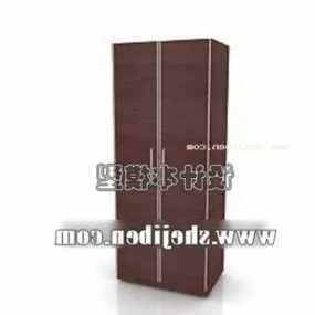Brown Wardrobe Furniture 3d model