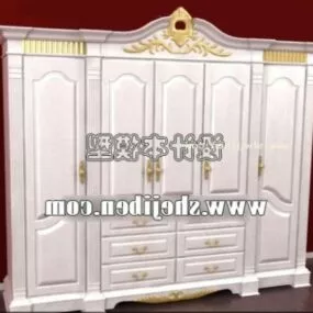 Long Wardrobe Classic Style 3d model