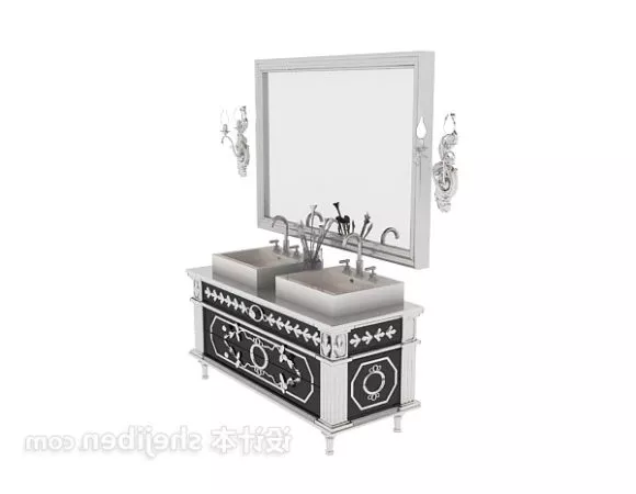 Side Mirror With Radius Edge 3d model