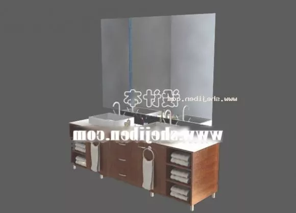 Coat Rack Shelf With Decorative Pot Briefcase 3d model