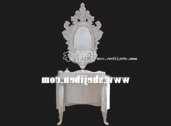 Tv Rack With Cabinet And Shelf Combined 3d model