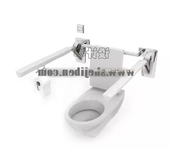 Lavatory Toilet Custom 3d model