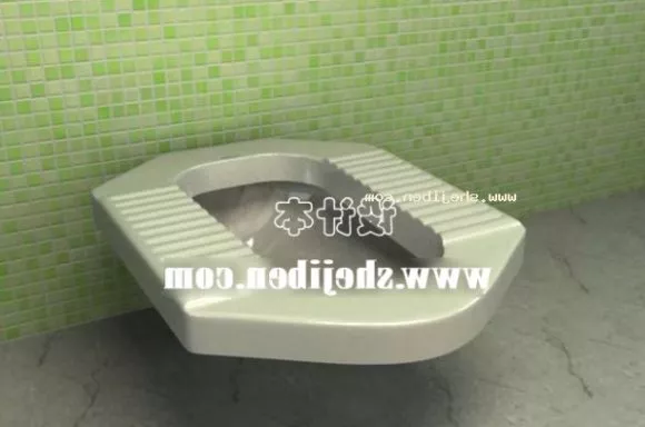 Toilet Sanitary Smooth Edge 3d model