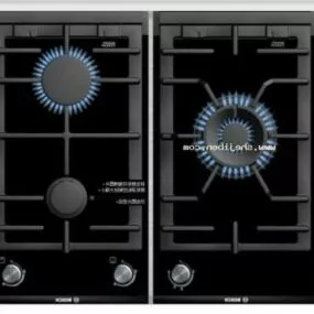 Large Siemens Gas Stove 3d model
