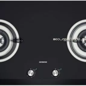 Siemens Gas Stove Old Style 3d model