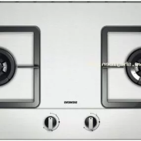 Siemens Gas Stove Silver Color 3d model