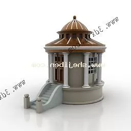 Classic Pavilion Building 3d model