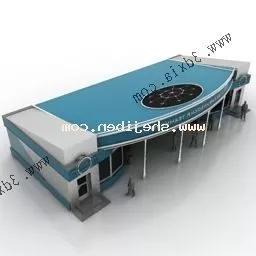 Market Building 3d model