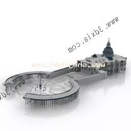 Vatican St Peter Basilica Building 3d model