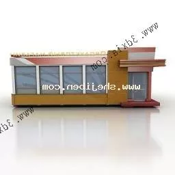 Small Mall Building 3d model