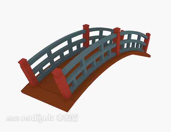 Chinese Bridge 3d model Chinese Bridge 3d model