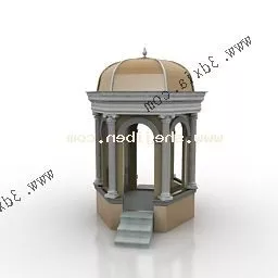 Vintage Chinese Garden Pavilion 3d model