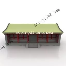 Old Western Saloon Building 3d model