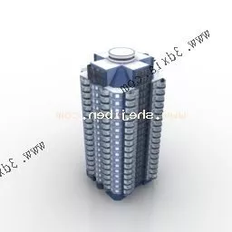 Old Headquarter Buildings 3d model