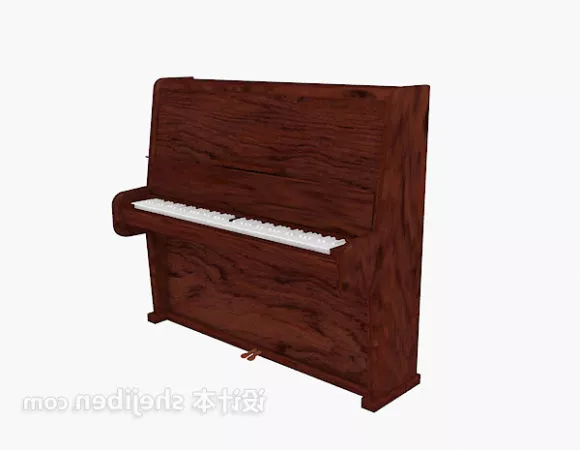 Vintage Upright Piano Open Cap 3d model Vintage Upright Piano Open Cap 3d model