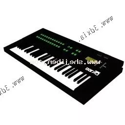 Small Electronic Piano 3d model