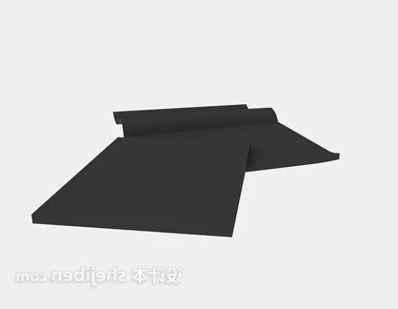 Open Books On Wood Stand 3d model