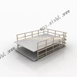Data Rack Holder With Paper 3d model