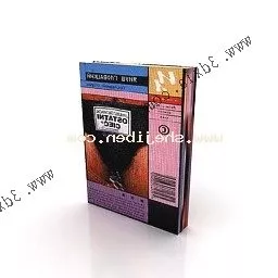 Book With Colorful Cover 3d model