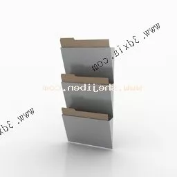 Bookshelf Vertical Decorative 3d model