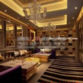Club Room Modern Style Interior Scene 3d model
